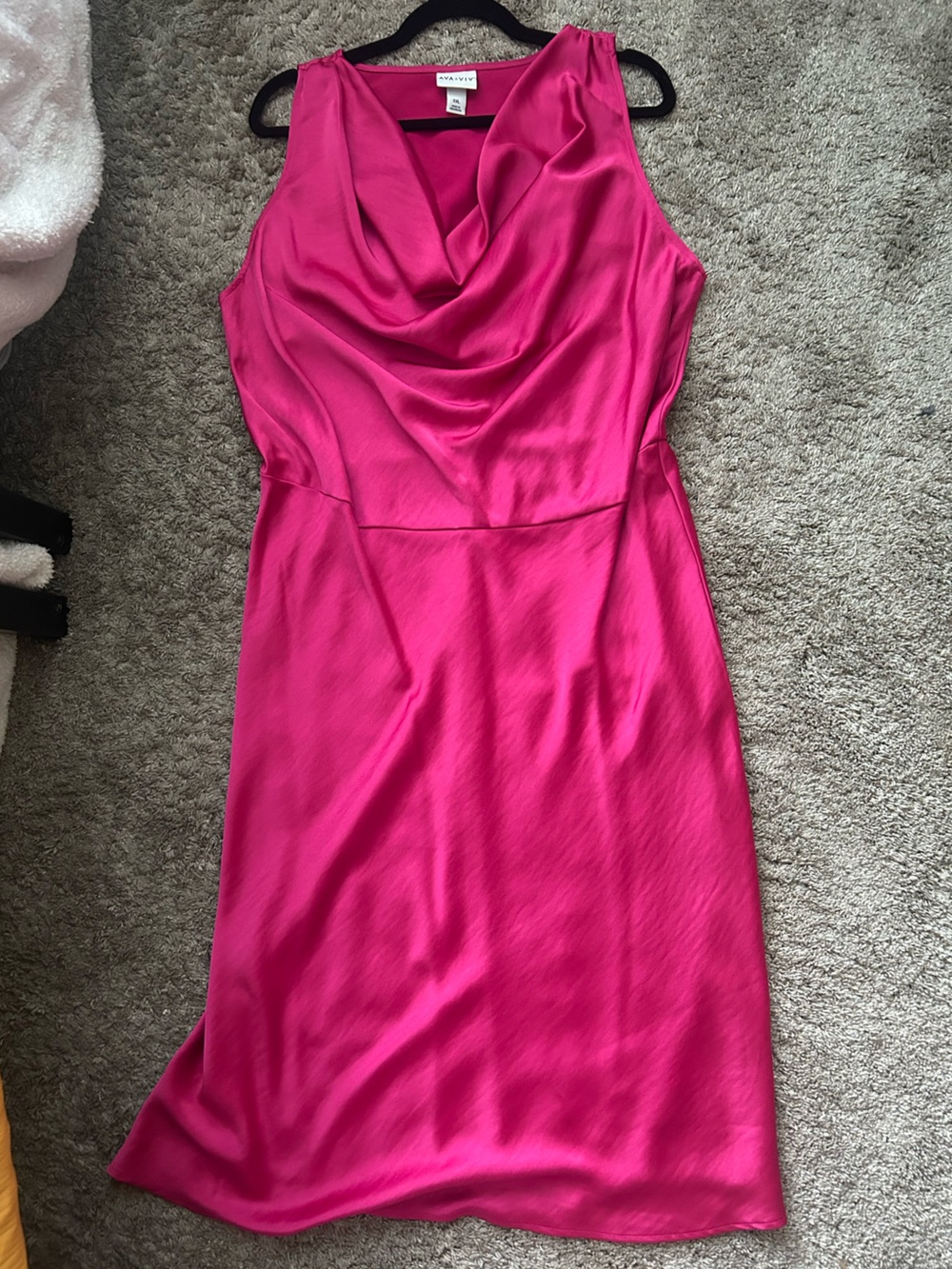 Ava & Viv Hot Pink Satin Cami